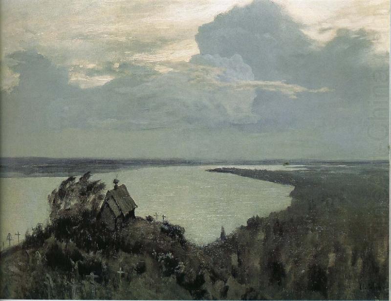 Over the cemetery, Levitan, Isaak